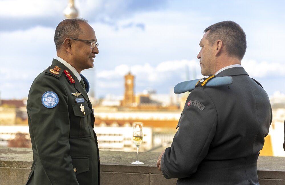 Collaboration with Force Commander UNDOF Lieutenant General Ishwar Hamal, Berlin, April 2022