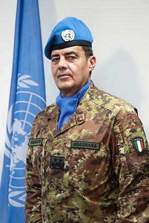 Head of Mission and Force Commander: Major General Diodato Abagnara HoM FC - MG Diodato Abagnara